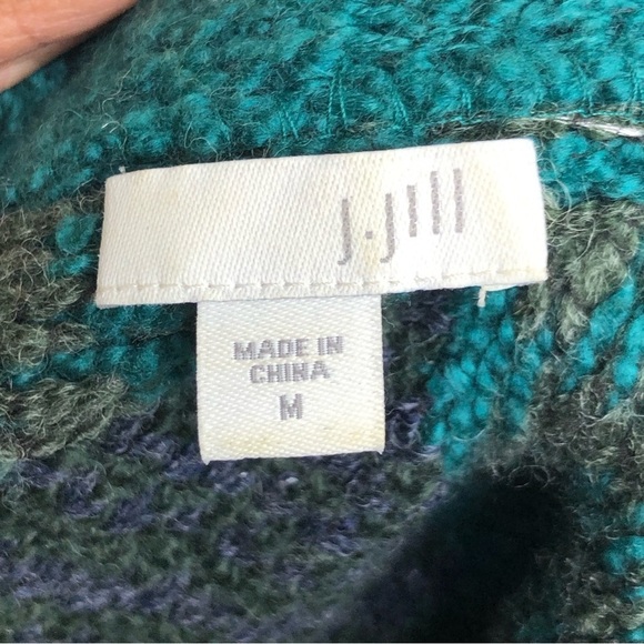 J Jill medium textured knit snap button closure, cardigan sweater coat - Picture 5 of 12